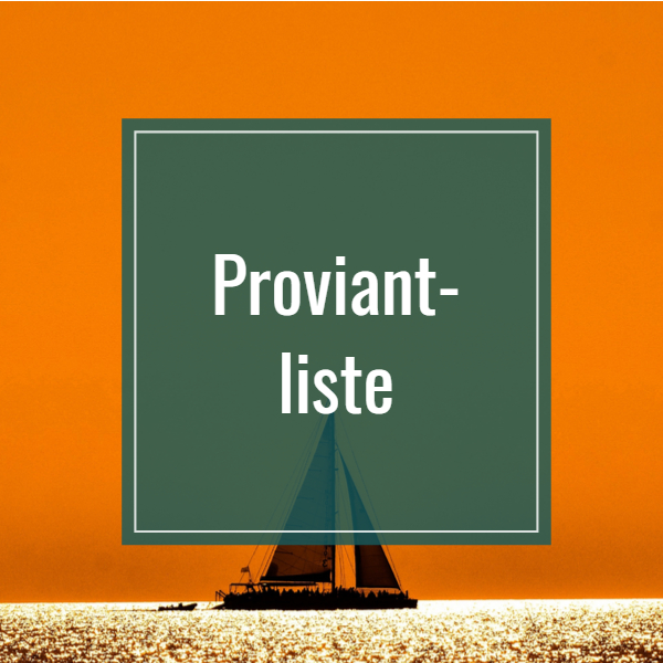 Proviantliste Yachtcharter